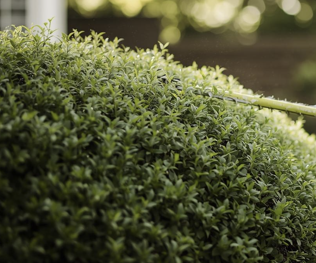 Worker trimming a plant on a property in Grand Junction, CO.