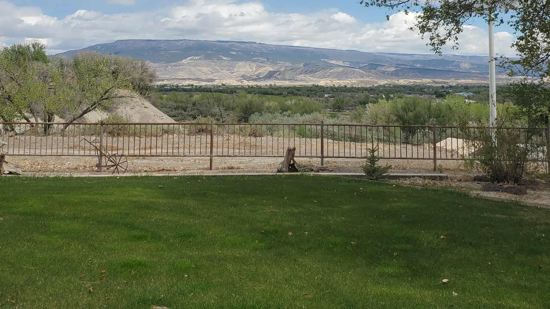Mountain view from a home in Orchard Mesa, CO.
