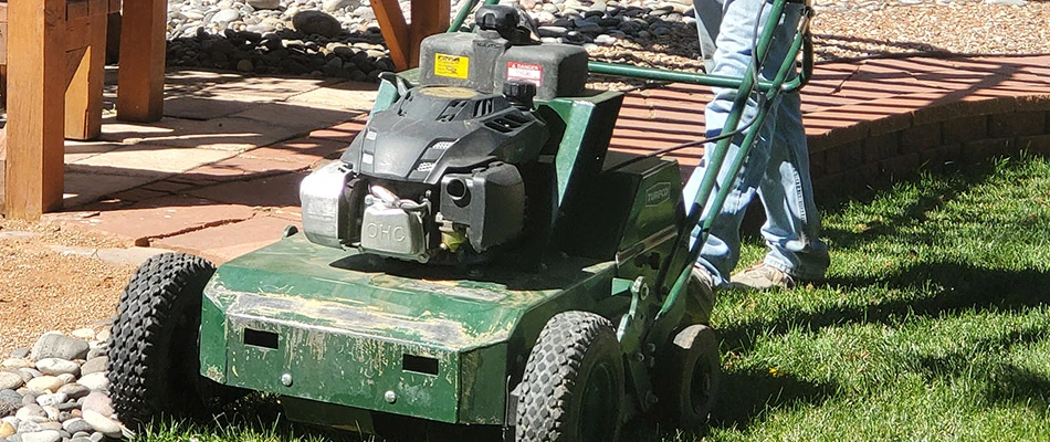 Aerator machine serviced by a professional in Grand Junction, CO.