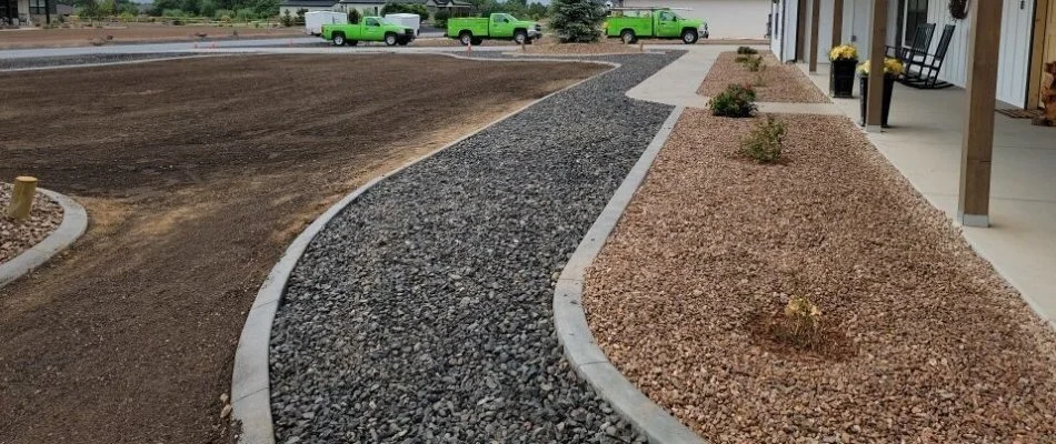 Concrete curbing on a property in Grand Junction, CO.